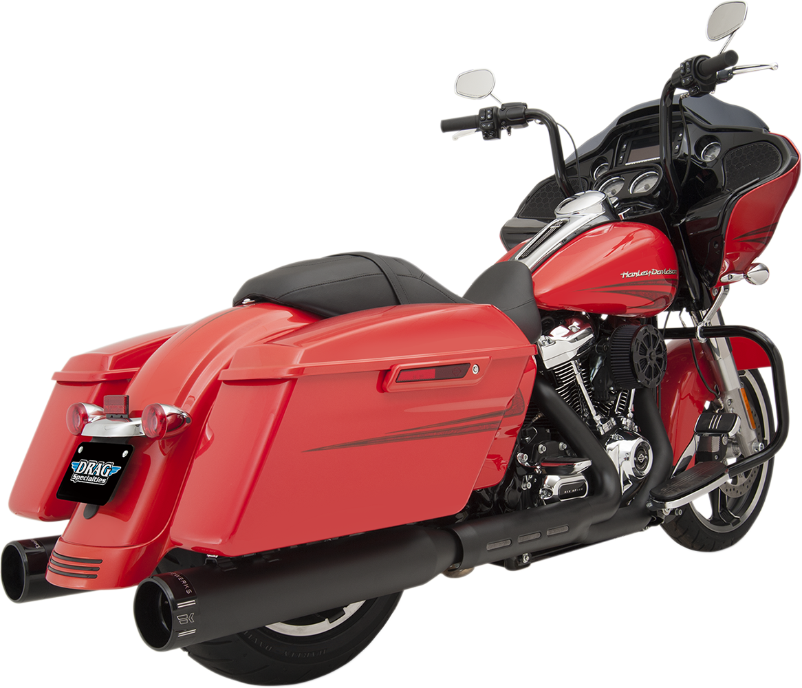 KHROME WERKS 4-1/2" HP-Plus® Slip-On Mufflers - Black with Klassic - Touring 202825