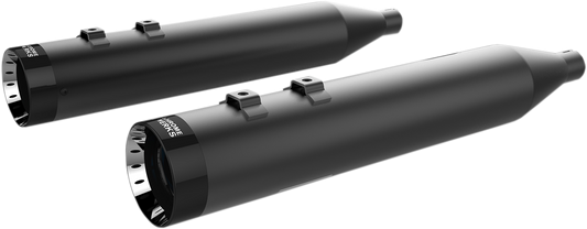 KHROME WERKS 4-1/2" HP-Plus® Slip-On Mufflers - Black with Turbine Tip 202845