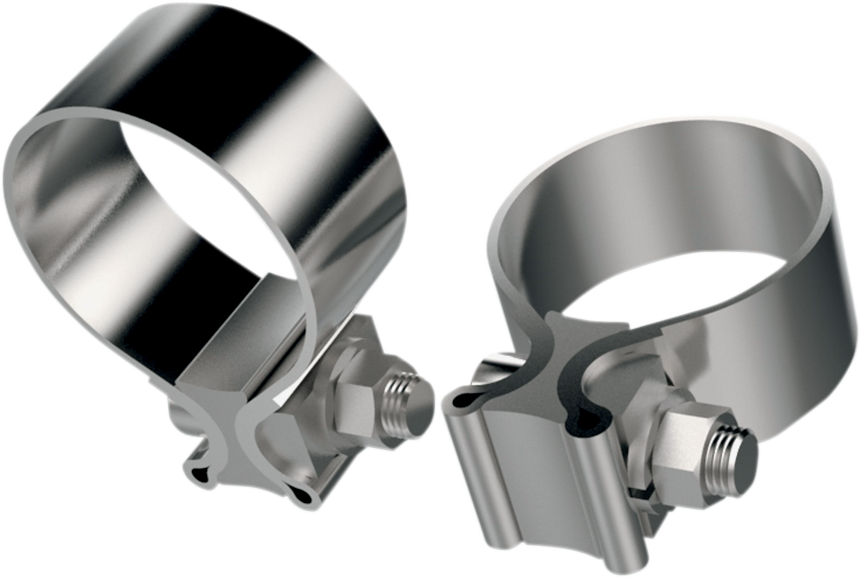 KHROME WERKS Exhaust Clamp - Stainless Steel - 1-3/4" 203030