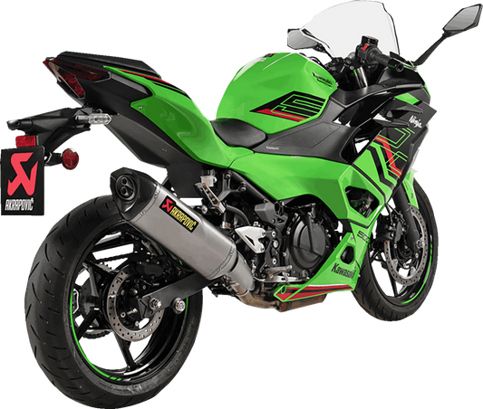 AKRAPOVIC Slip-On Line Muffler - Titanium - Ninja 500/Z500 S-K5SO1-HRT