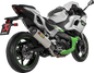 AKRAPOVIC Slip-On Line Muffler - Titanium - Ninja 7/Z7 Hybrid S-K4SO9-HRT