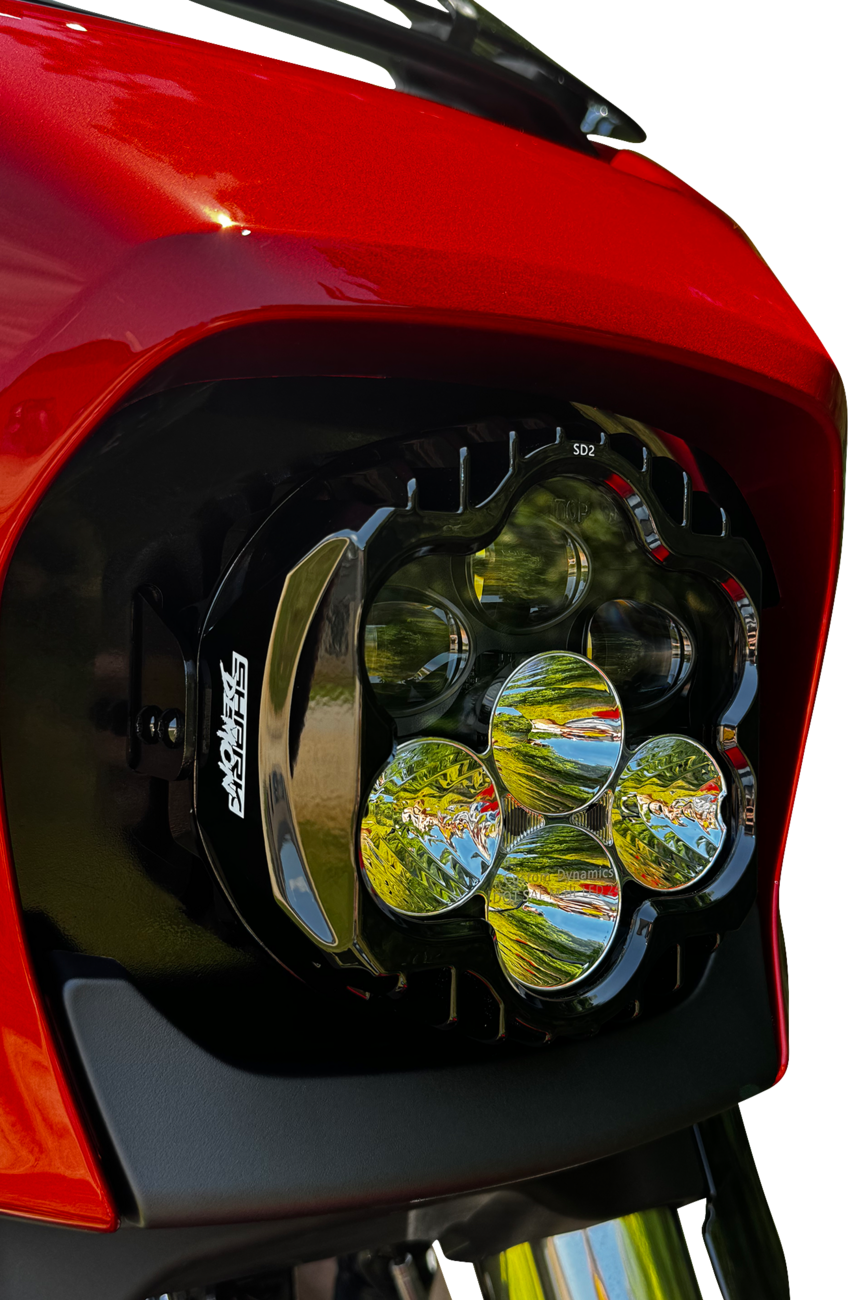 CUSTOM DYNAMICS LED Headlight - Shark Demon® - FLHX/FLHL SD2-23BAT-W