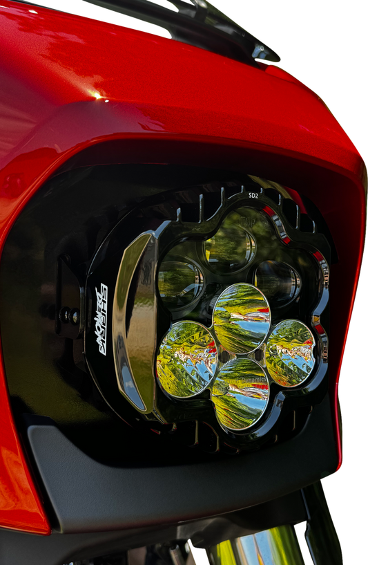 CUSTOM DYNAMICS LED Headlight - Shark Demon® - FLHX/FLHL SD2-23BAT-W
