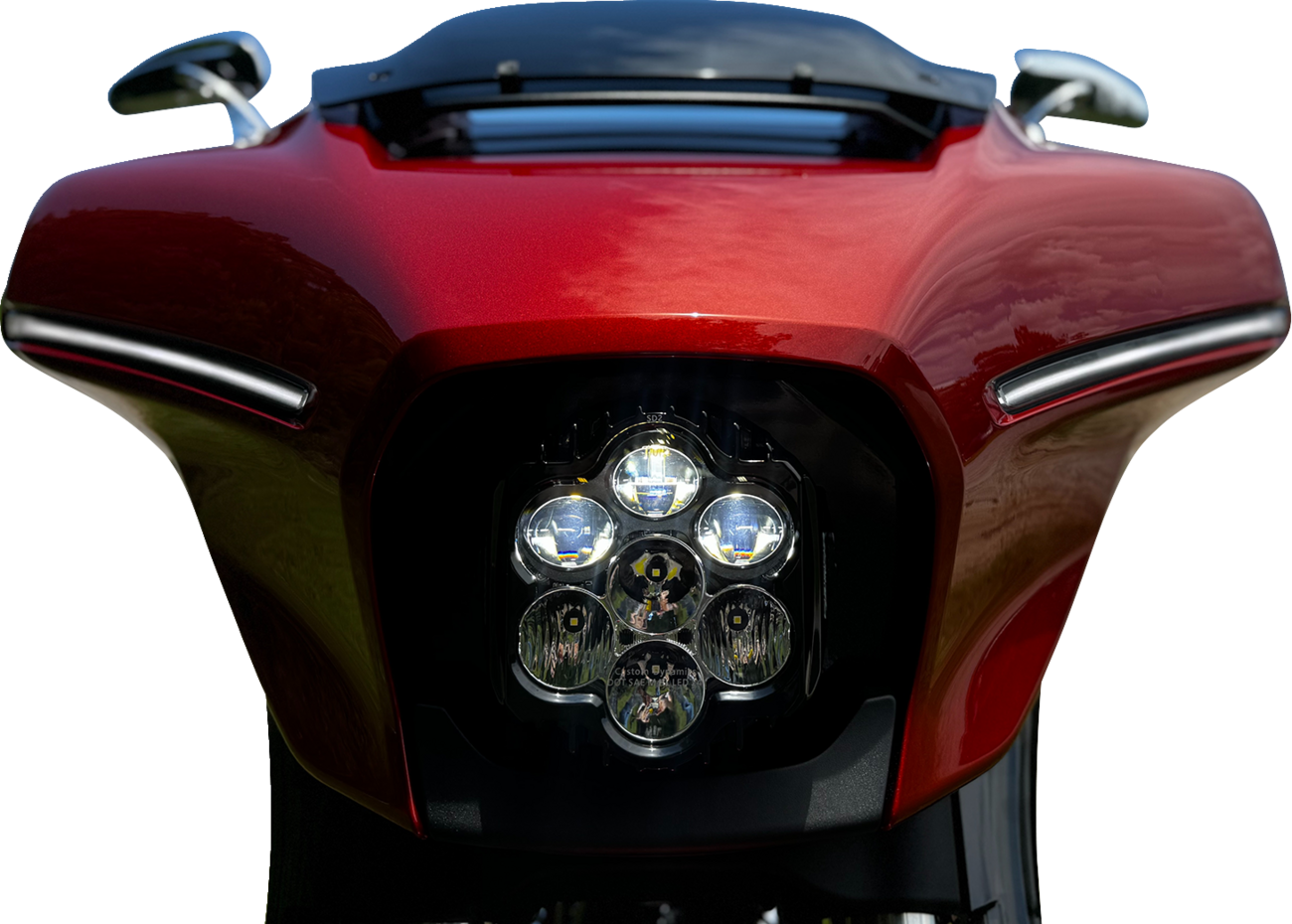 CUSTOM DYNAMICS LED Headlight - Shark Demon® - FLHX/FLHL SD2-23BAT-W