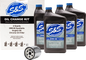 S&S CYCLE Oil Change Kit - Black Filter - '99-'17 Twin Cam - 4 US quarts 218943
