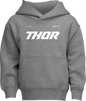 THOR Youth Brave Pullover Hoodie - Heather Gray - Large 3052-0712