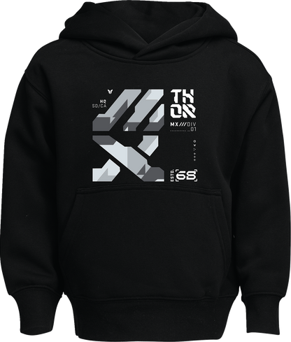 THOR Youth Forge Pullover Hoodie - Black - Large 3052-0708