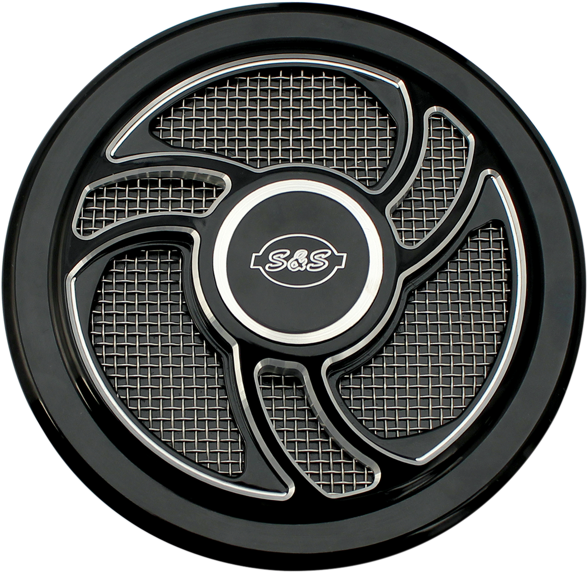 S&S CYCLE Air Cleaner Cover - Torker - Black 170-0206