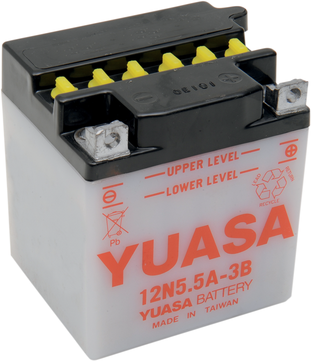 YUASA Y12N55A3B Yumicron CX Lead-Calcium Battery for Enhanced Cranking Power