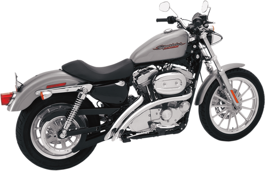 BASSANI XHAUST Radial Sweepers Exhaust System - Chrome - '07-'13 XL XL4-FF12CL