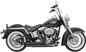 BASSANI XHAUST FireSweep Exhaust - Black - Softail 12123D