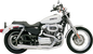 BASSANI XHAUST Road Rage Exhaust - Chrome - Short - '04-'13 XL 14112J