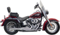 BASSANI XHAUST Mega Power Exhaust - Chrome - Short - FXS/FLS 1S12R