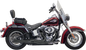 BASSANI XHAUST Mega Power Exhaust - Black - Short - FXS/FLS 1S12RB