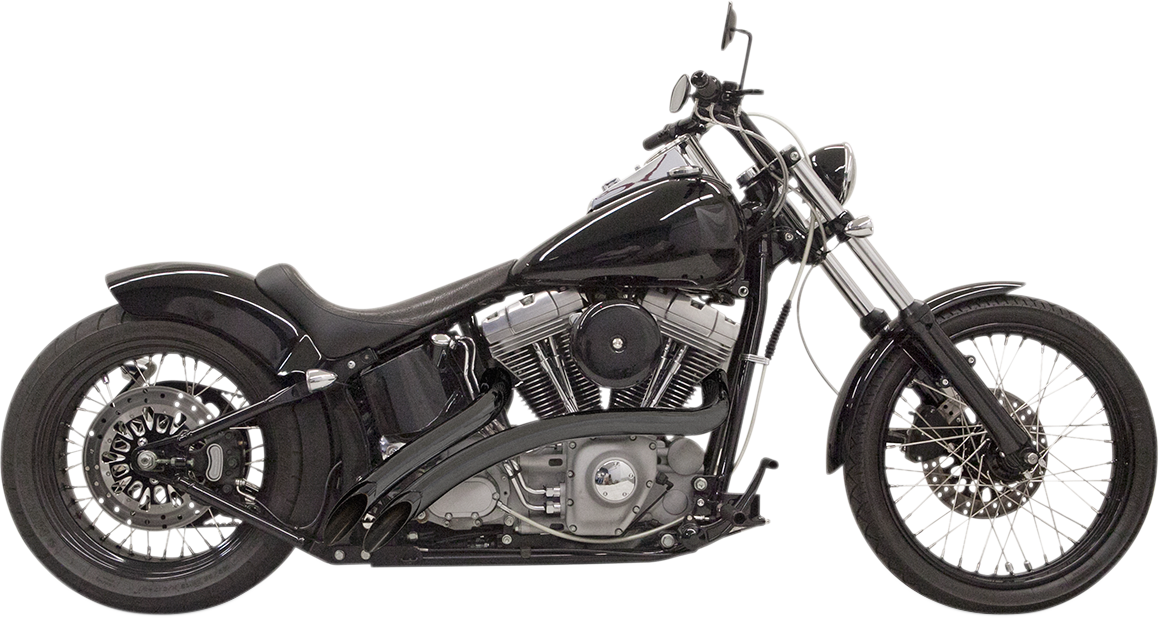BASSANI XHAUST Radial Sweepers Exhaust System - Black 1SD1FB