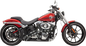 BASSANI XHAUST Sweeper Exhaust - Chrome/Black 1SD2FB