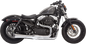 BASSANI XHAUST Mega Power Exhaust - Chrome - Short - '14-'21 XL with Mid/Forward Controls 1X32R