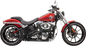 BASSANI XHAUST Sweeper Exhaust - Black/Black 1SD2FBB