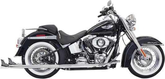 BASSANI XHAUST True Duals Exhaust System with Fishtail Mufflers - 36" - Softail - Baffle Included 1S66E-36
