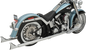 BASSANI XHAUST True Duals Exhaust System with Fishtail Mufflers - 36" - Softail 1S46E-36