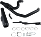 BASSANI XHAUST 2:1 Exhaust - Black - Megaphone - Short - '91-'05 FXD 13322R