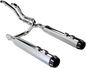 BASSANI XHAUST Down Under Exhaust - Chrome - Straight Can 1F76R