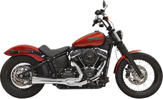 BASSANI XHAUST 2-into-1 Road Rage Exhaust System - Chrome 1S72R