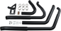BASSANI XHAUST Pro Street Exhaust - Black - Softail 1S34DB