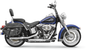BASSANI XHAUST 3" Firepower Series Slip-On Mufflers - Chrome - Slash-Cut - Softail '07-'17 12117F