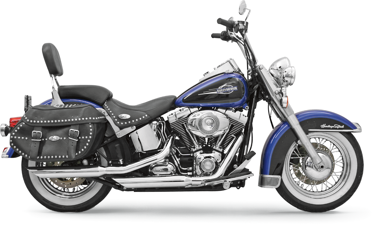 BASSANI XHAUST 3" Firepower Series Slip-On Mufflers - Chrome - Slash-Down - Softail '07-'17 12117B