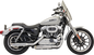 BASSANI XHAUST 3" Firepower Series Slip-On Muffler - Chrome - Slash-Cut - Sportster '04-'13 1X17F