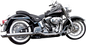 BASSANI XHAUST Slip-On Mufflers - Slash-Cut with Standard 2" Baffles - Chrome 31117B