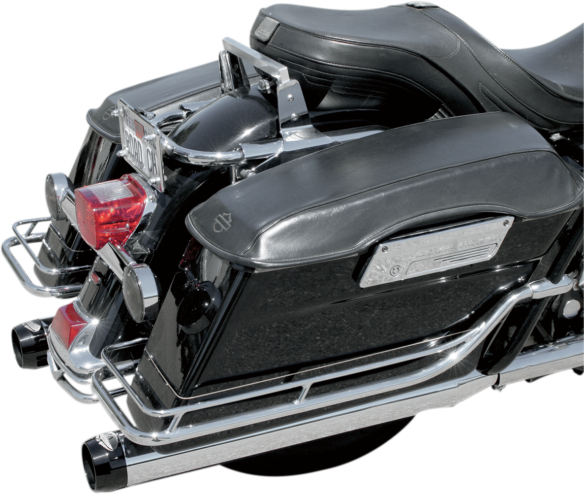 BASSANI XHAUST 4" Quick Change Series Slip-On Mufflers - Chrome - FL '95-'16 1F740