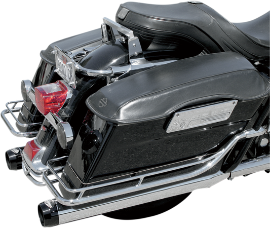 BASSANI XHAUST 4" Quick Change Series Slip-On Mufflers - Chrome - FL '95-'16 1F740