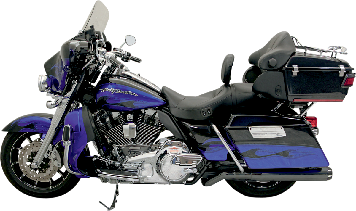 BASSANI XHAUST Pseudo Left-Side Muffler for Road Rage II B1 Exhaust System - Black - FL '09-'16 1F59RB