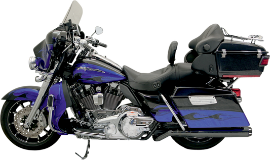 BASSANI XHAUST Pseudo Left-Side Muffler for Road Rage II B1 Exhaust System - Black - FL '09-'16 1F59RB