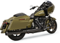 BASSANI XHAUST 2-into-1 Crossover Eliminator with 4"DNT® Slip-On Muffler - Black - Megaphone 1F17RB