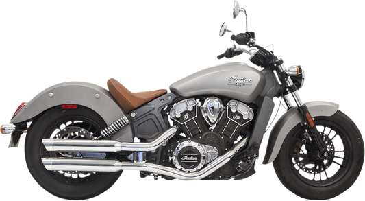 BASSANI XHAUST Classic Slip-On Mufflers - 3" - Chrome - Scout 8S17SC