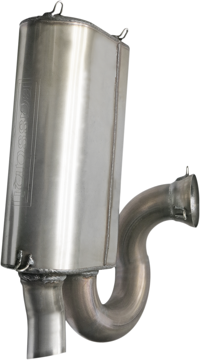 BASSANI XHAUST Performance Slip-On Muffler - Stainless Steel - Slingshot 6S17