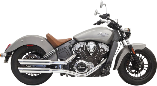 BASSANI XHAUST Slip-On Mufflers - 3" - Billet End Cap - Chrome 8S27SC