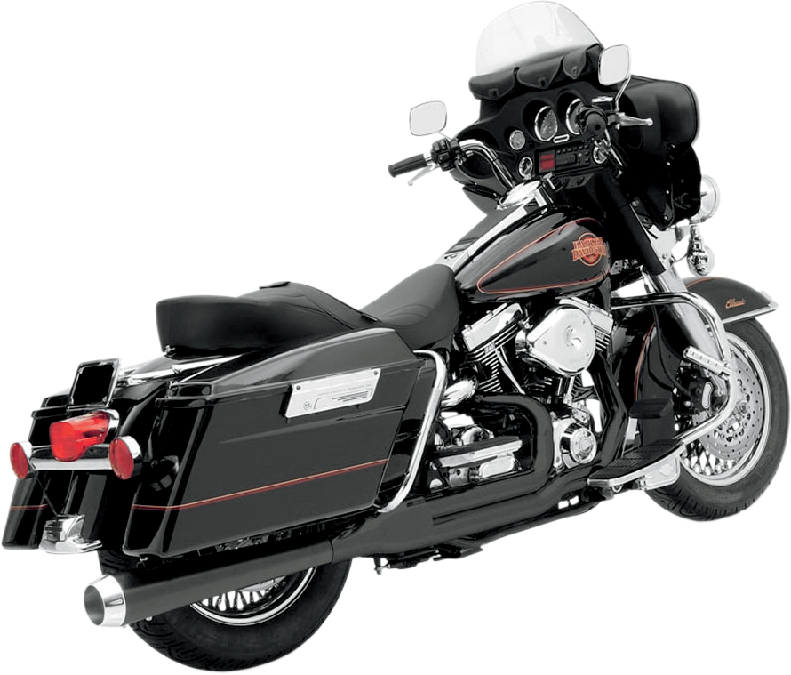 BASSANI XHAUST Heat Shield Set - Black HS-FLH-637CLB