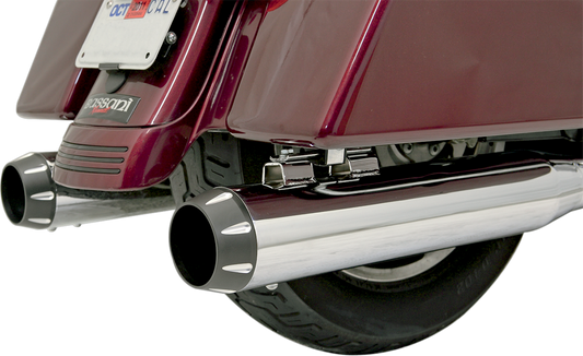 BASSANI XHAUST Optional B1-Syle Quick-Change End Cap - 4" - Black Tapered - Fluted BE40R