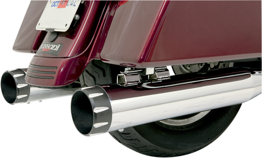 BASSANI XHAUST Optional B1-Syle Quick-Change End Cap - 4" - Black Straight - Bevel BE40T