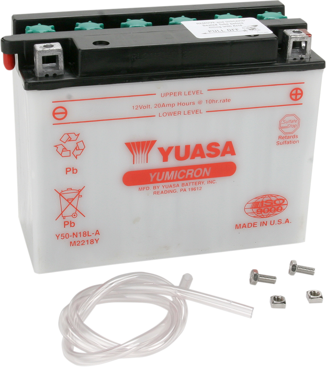 YUASA Y50-N18L-A Lead-Acid Battery (Part Number: YUAM2218YTWN)