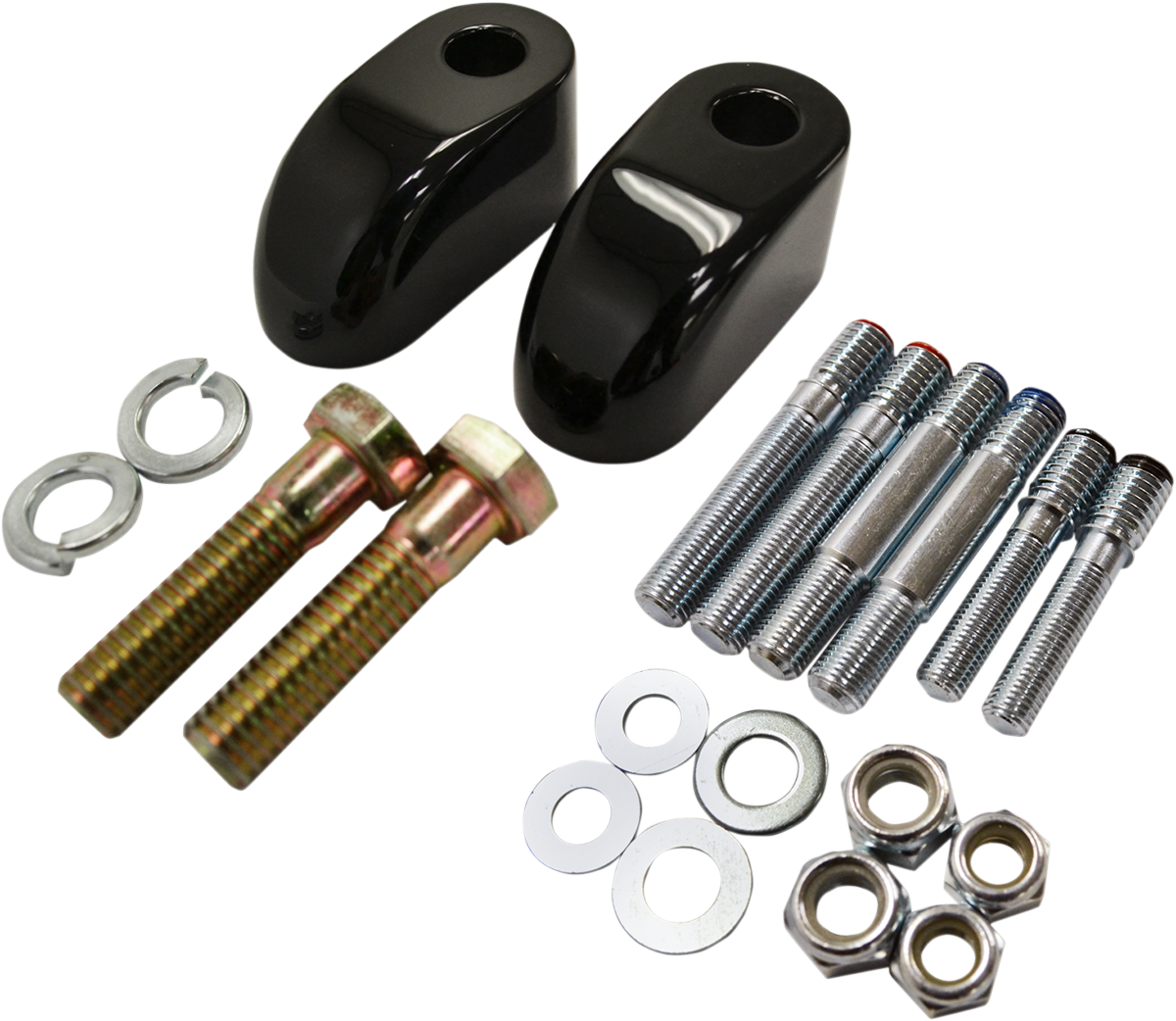 BARON Handlebar Riser Adapter/Extensions - Pullback - 1" - Black BA-7416-01B