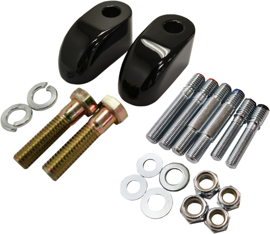 BARON Handlebar Riser Adapter/Extensions - Pullback - 1" - Black BA-7416-01B