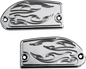 BARON Master Cylinder Cover - Flame - Yamaha - Chrome BA-7629-03