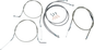 BARON Stainless Handlebar Cable/Line Kit - 12"-14" - '04-07 Roadstar BA-8022KT-12