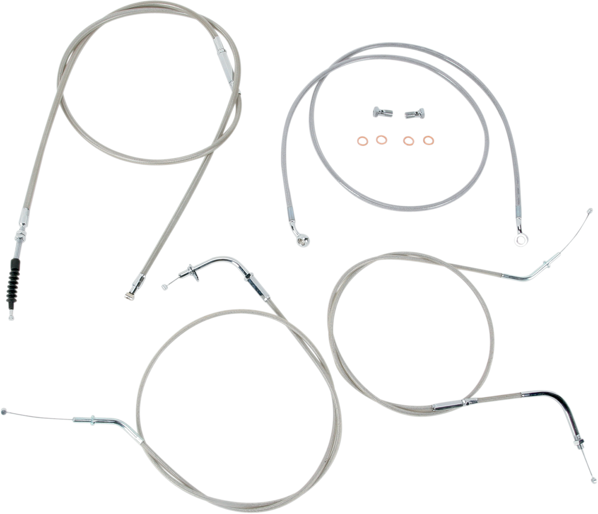 BARON Stainless Handlebar Cable/Line Kit - 18"-20" - VN900 BA-8074KT-18