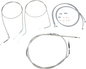 BARON Stainless Handlebar Cable/Line Kit - 18"-20" - VN2000 BA-8076KT-18